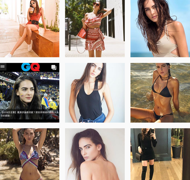 Instgram của Daniela Botero đã có gần nửa triệu người theo dõi