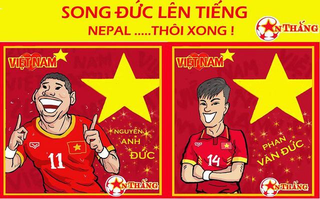 Song Đức cùng dắt tay nhau thi đấu