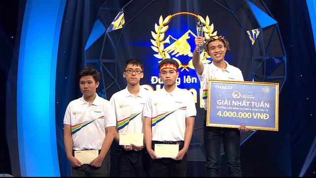 Cấn Thái Hoàng giành vòng nguyệt quế cuộc thi Tuần 1 Tháng 1 Quý 1