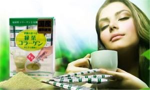 Hanamai collagen tinh chất trà xanh hộp 30 gói 1,5g