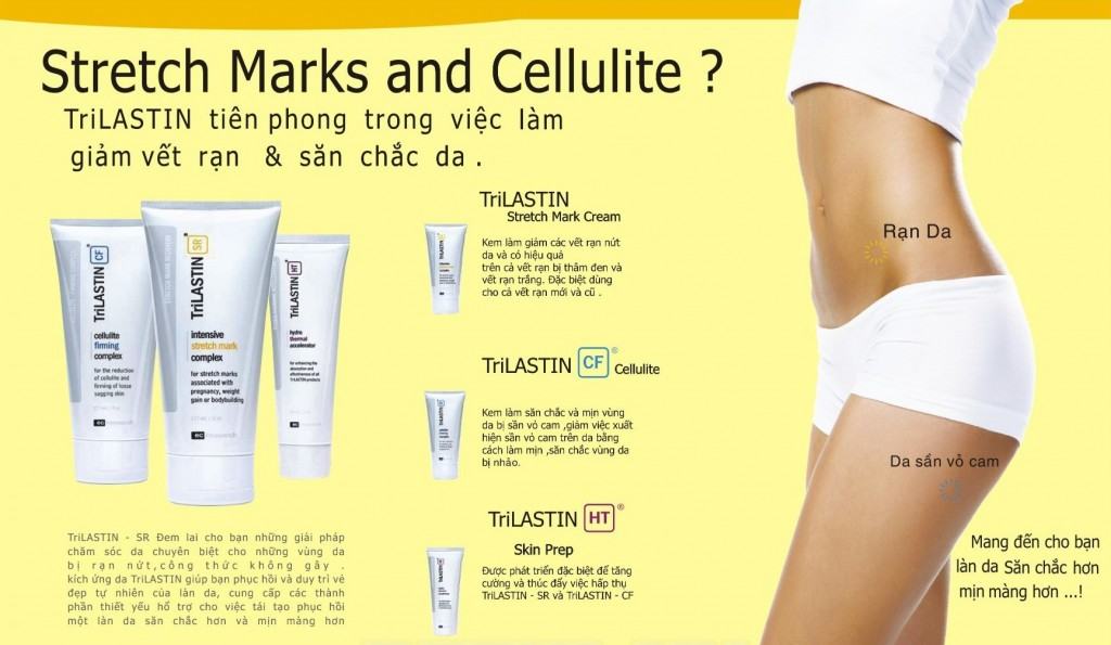 Kem trị rạn da sau sinh Trilastin USA 