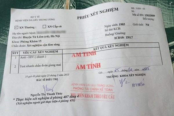 xet nghiem mau 0