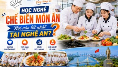 trường dạy nghề chế biến món ăn tại nghệ an